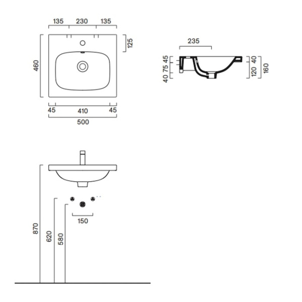 Раковина Catalano Alvea 50 0620500001