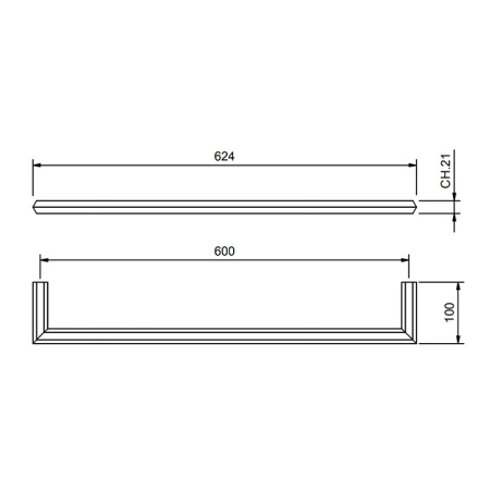 Полотенцедержатель Fantini Venezia 94 P5 7807 черный