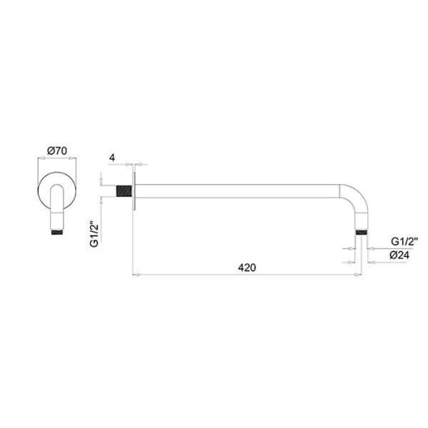 Кронштейн Almar Arms E021115.HB латунь