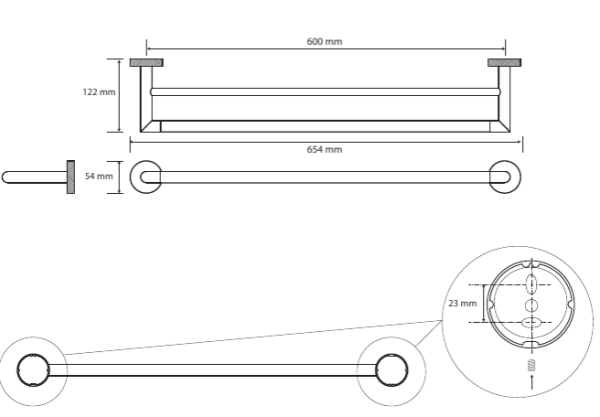 Полотенцедержатель Bemeta Stella 166204052 двойной