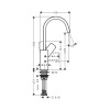 Смеситель для раковины hansgrohe Vivenis 75032700 белый матовый