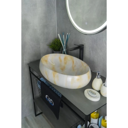 Раковина 59x40 см GID Stone Edition Mnc166