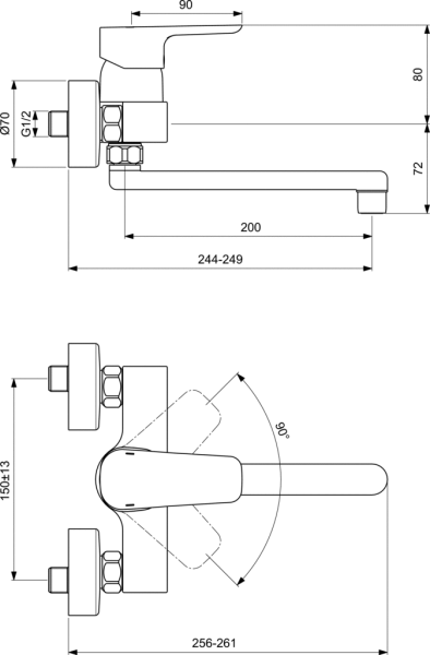 Смеситель для кухни Ideal Standard Ceraplan III B0726AA