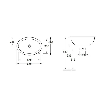 Раковина Villeroy&Boch Loop & Friends 615530R1