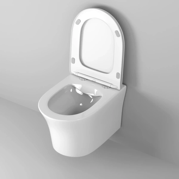 Унитаз подвесной Grossman GR-4475S безободковый, с сиденьем микролифт, белый