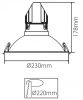 Рамка на 1 светильник Deko-Light  930090