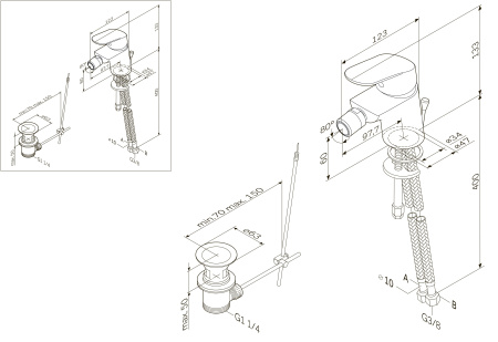 Смеситель для биде AM.PM Like F8083100