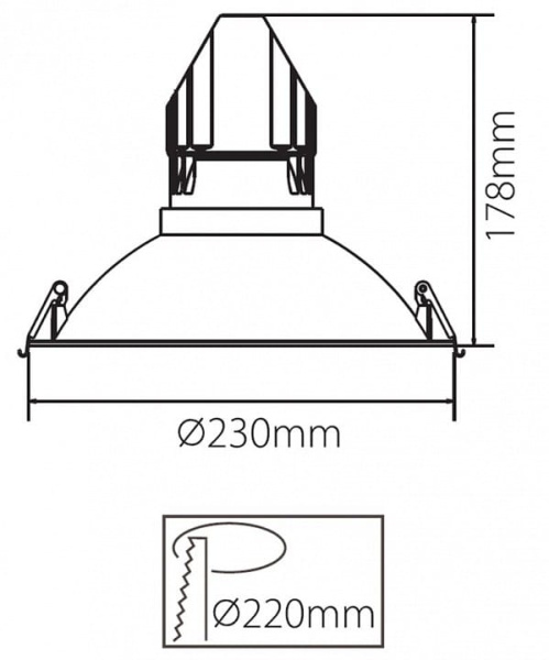 Рамка на 1 светильник Deko-Light  930090