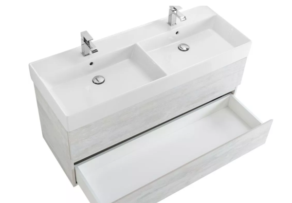 Тумба под раковину Cezares Molvenio 46 120 MOLVENO 46-120-2C-SO-2-BET белая древесина