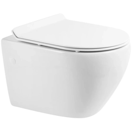 Унитаз подвесной BelBagno Sfera-R BB513CH безободковый, белый