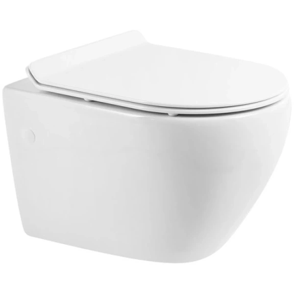Унитаз подвесной BelBagno Sfera-R BB513CH безободковый, белый