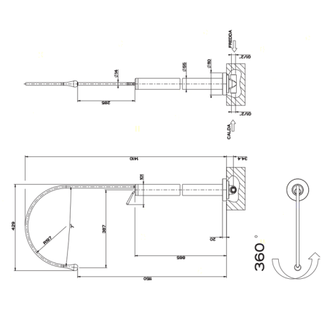 Смеситель для раковины Gessi Goccia 33628#031