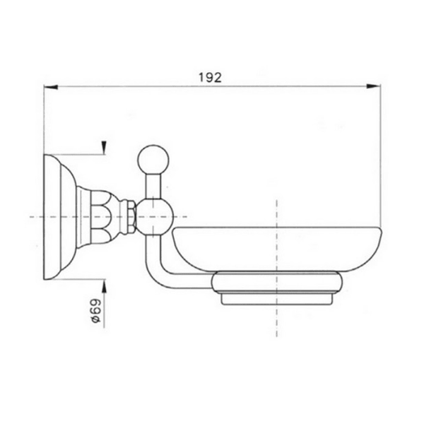 Мыльница Nicolazzi Teide 1487CR05