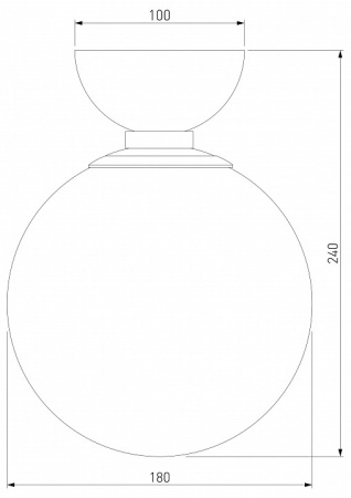 Накладной светильник Eurosvet Bubble 30197/1 латунь