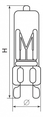 Лампа галогеновая Feron JCD9 G9 40Вт 2700K 02776