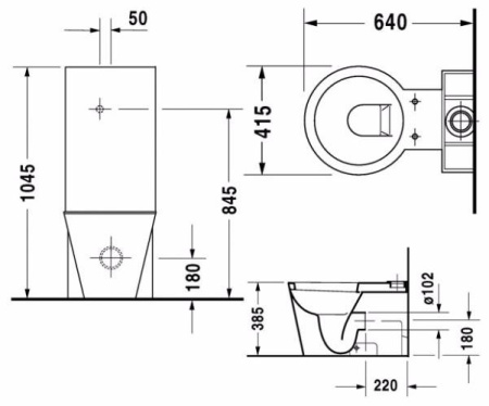 Бачок для унитаза Duravit Starck 1 8727100005