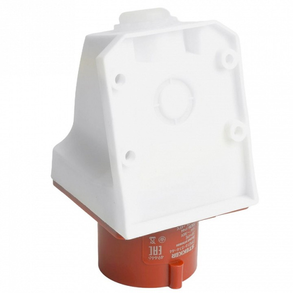 Вилка угловая 3P+PE Stekker  49446