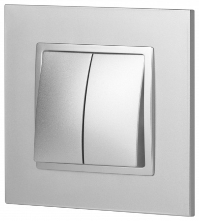 Переключатель двухклавишный без рамки Эра Эра Elegance 14-1106-03