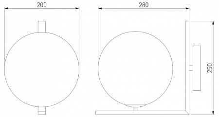 Бра Eurosvet Shape 70131/1 латунь