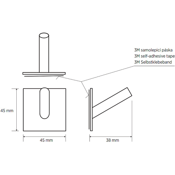 Крючок Bemeta Easy 163106261 нержавеющая сталь полированная