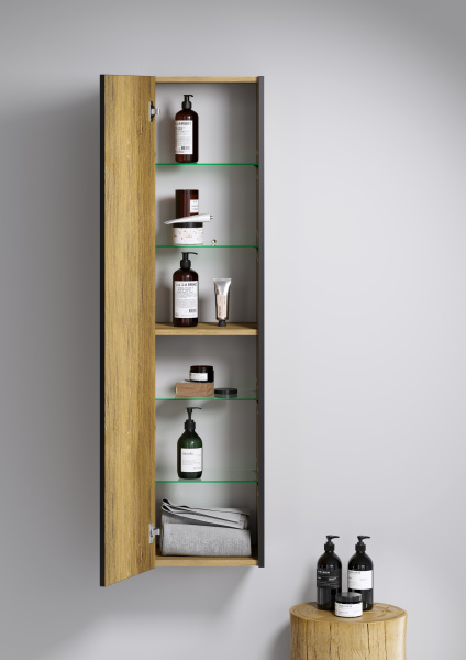 Подвесной пенал 35см Aqwella Fargo FRG0535DB дуб балтийский