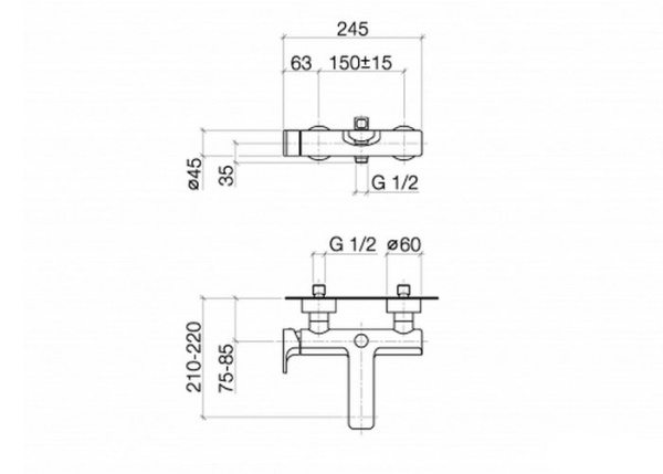 Смеситель для ванны Dornbracht CULT 33200960-00