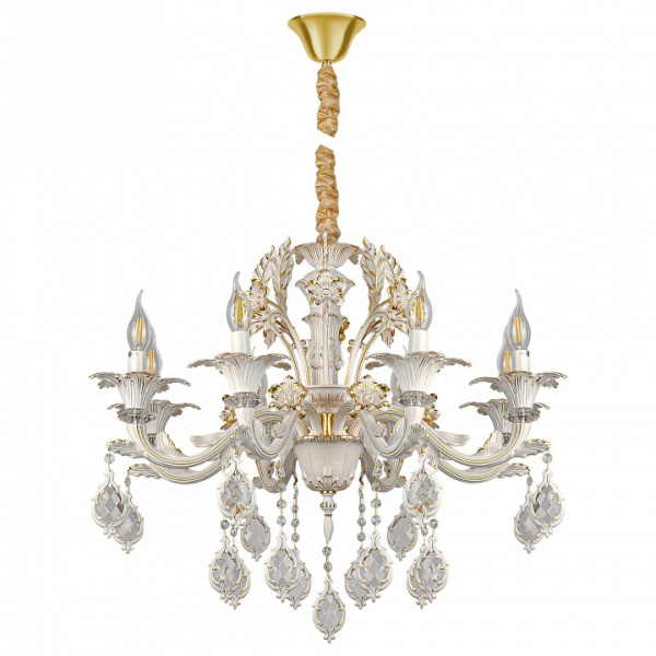 Подвесная люстра AM-Group CLEOPATRA CLEOPATRA SP8 WH+GL