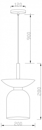 Подвесной светильник Moderli Lecce V11552-1P