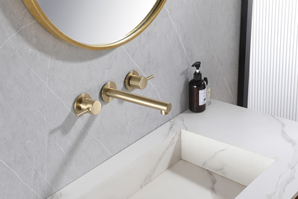 Смеситель для раковины Abber Emotion AF88121G золото