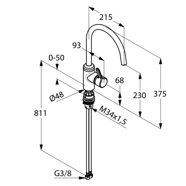 Смеситель для кухни Kludi Bingo Star 428570578