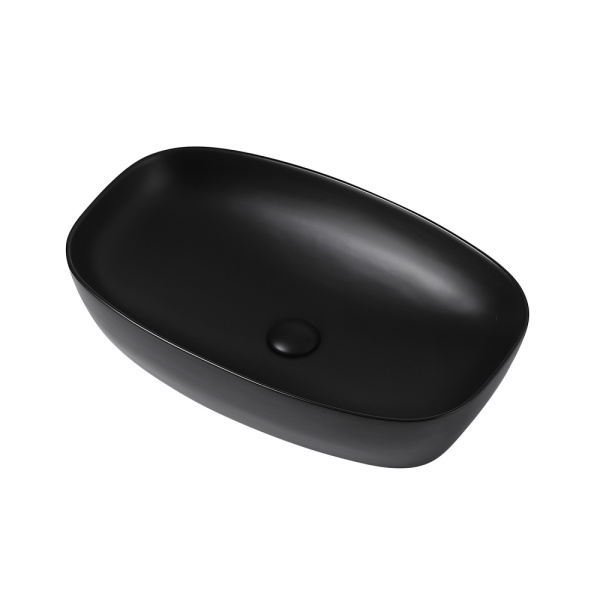 Раковина накладная Abber Rechteck 60 AC2206MB черная матовая