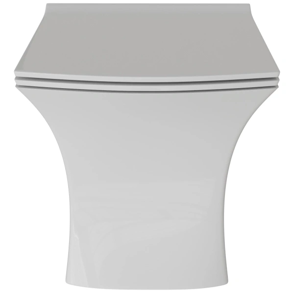 Унитаз подвесной Grossman GR-4461S безободковый, с сиденьем микролифт, белый