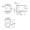 Приставной безободковый унитаз Grohe Essence Ceramic 3957300H
