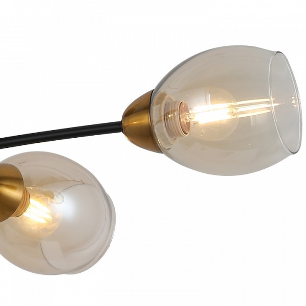 Люстра на штанге ILLUMICO Celeste IL8263-4COU-79 BK GD Celeste
