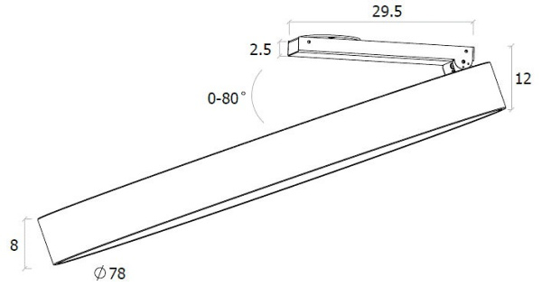 Спот DesignLed UF UF034-80-WH-NW