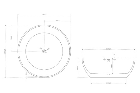 Акриловая ванна Abber 150x150 AB9279