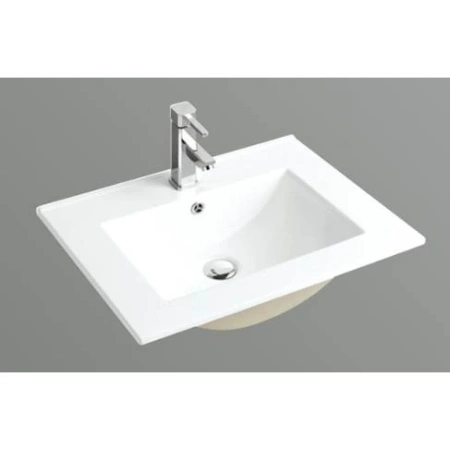 Раковина CeramaLux 9060E 61x46,5 см, накладная, белый
