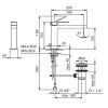 Смеситель для раковины Fantini Mint 34 02 F003F