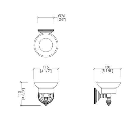 Мыльница Devon&Devon Diamond WHD501BRBI бронза