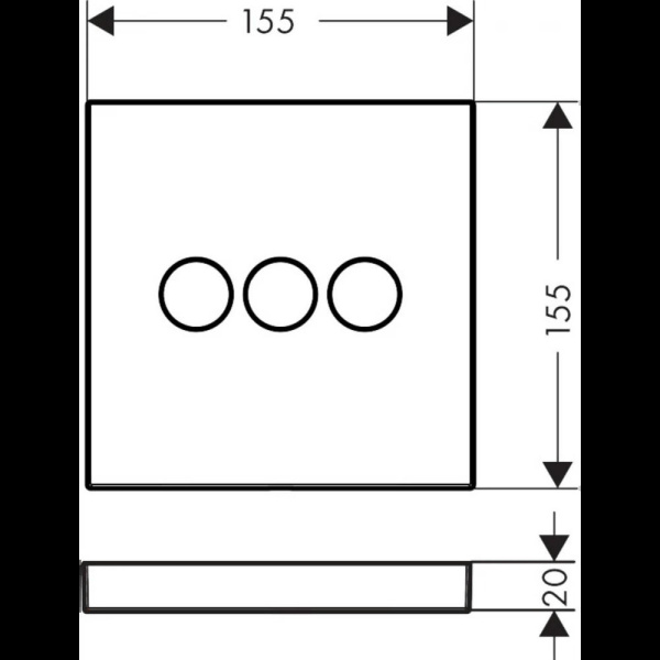 Переключатель потоков для душа hansgrohe ShowerSelect 15764670 матовый черный