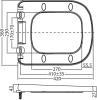 Крышка-сиденье BelBagno Albano BB120SC с микролифтом петли хром