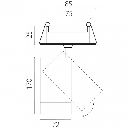 Спот Lightstar Canno Pro C4207RS