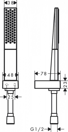 Лейка для душа hansgrohe Rainfinity 26856000 комплект со шлангом