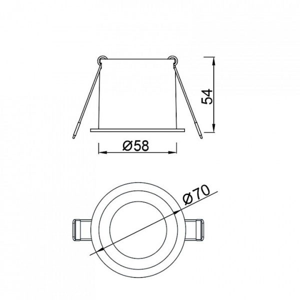 Встраиваемый светильник Mantra Malt 9233