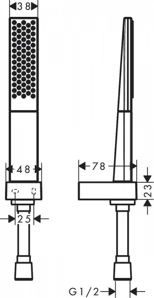 Лейка для душа hansgrohe Rainfinity 26856000 комплект со шлангом