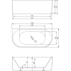 Акриловая ванна Vincea VBT-427-1700 170x80 см, белый