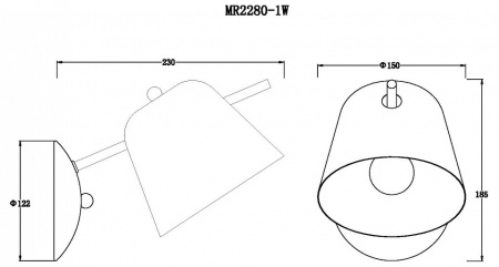Бра MyFar Clementine MR2280-1W