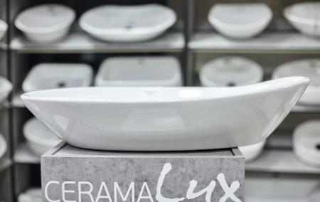 Раковина-чаша CeramaLux 9052 65,5x38 см, накладная, белый