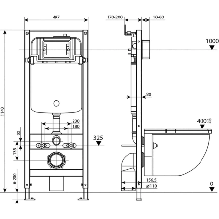 Инсталляция для унитаза IDDIS Profix Air PRA0000i32