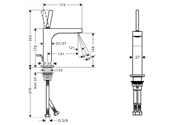 Смеситель для раковины AXOR CITTERIO 39031000